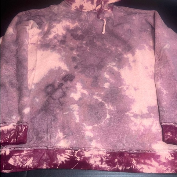 BNWT CIVIL REGIME CRANBERRY MARBLE WASH LARGE MENS UNISEX TIE DYE HOODIE - Picture 6 of 16